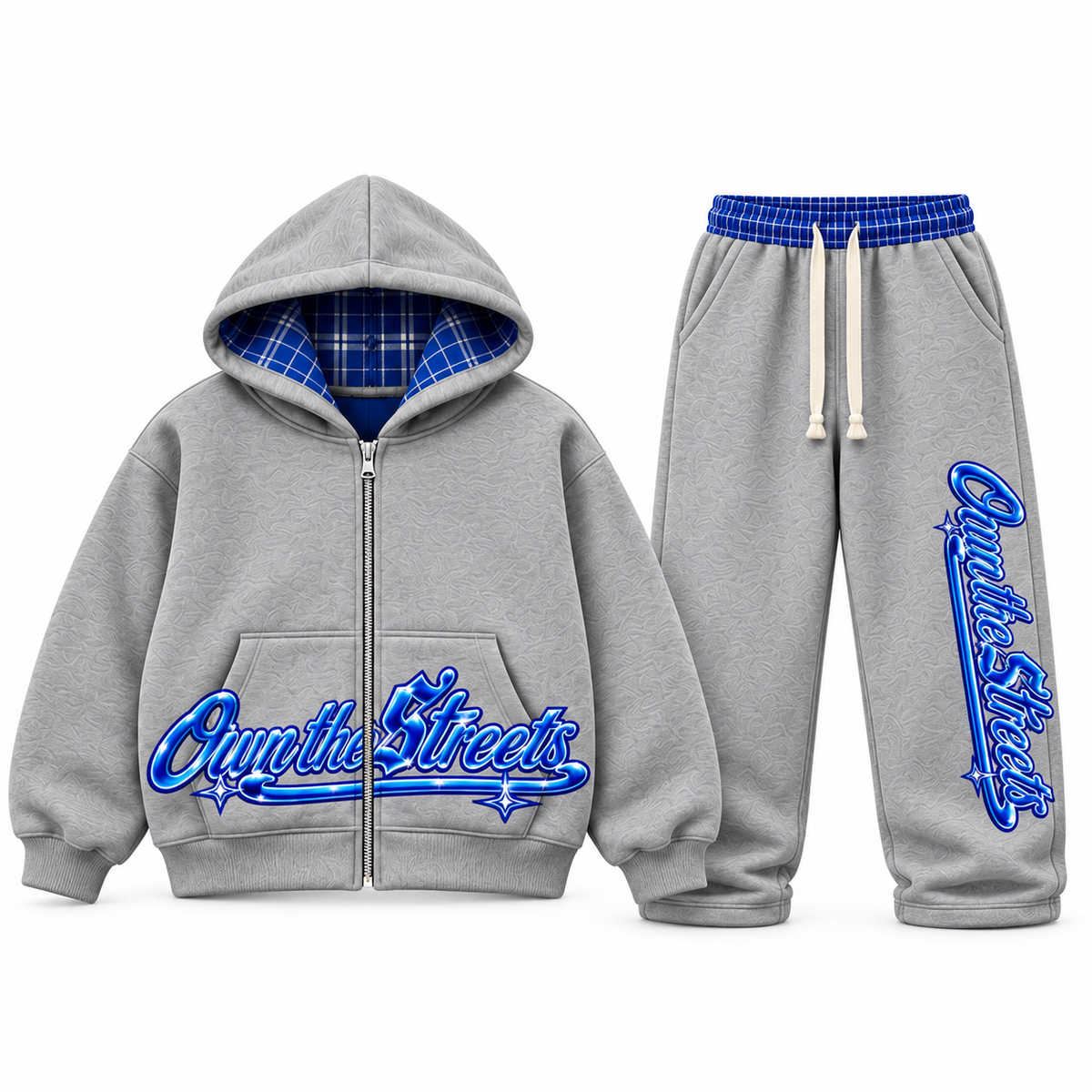 OTS grey front set with corrected Own the Streets lettering