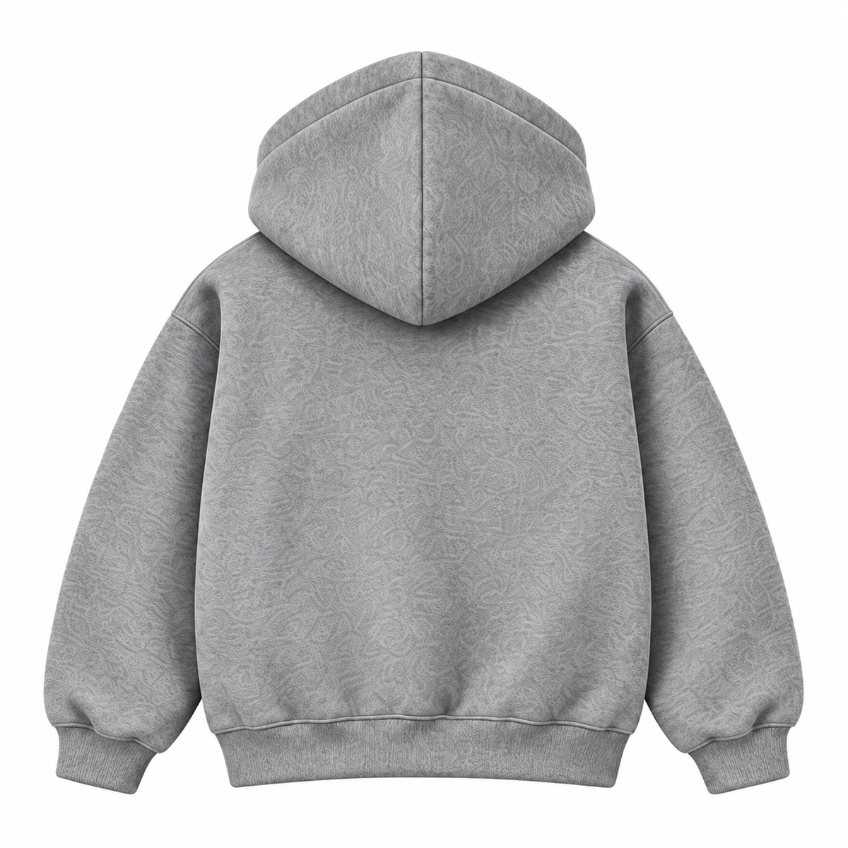OTS grey patterned hoodie back