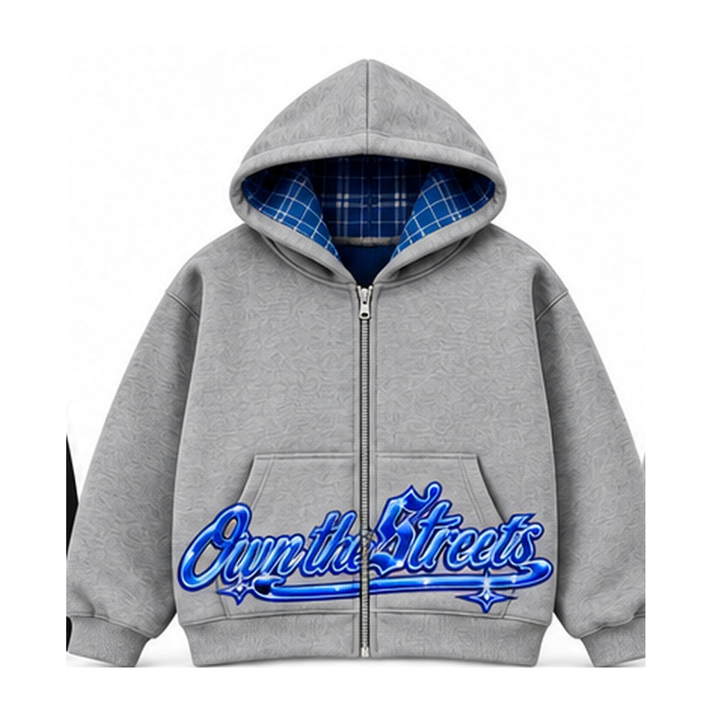 OTS grey hoodie front