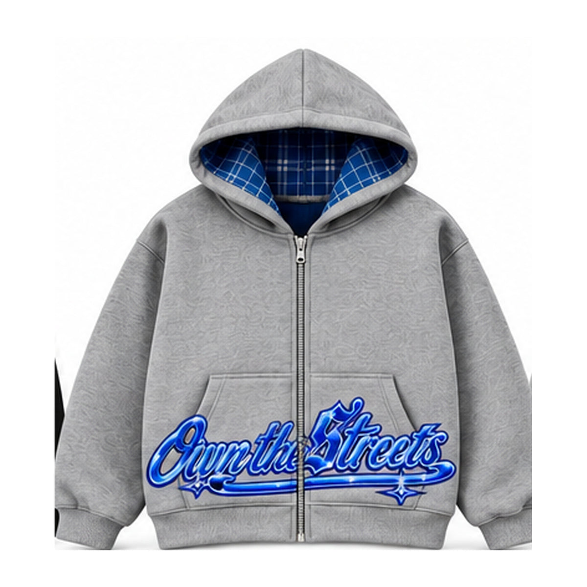 OTS grey hoodie front